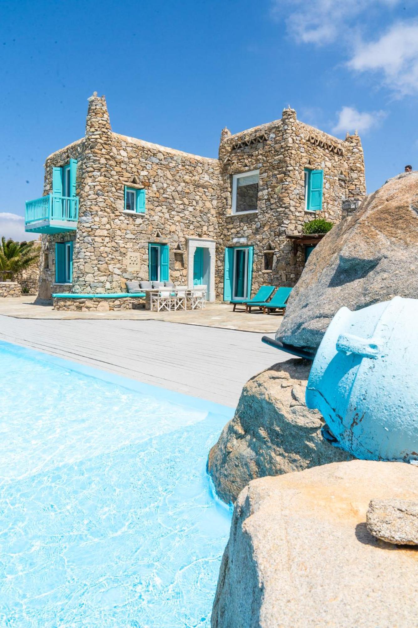 Villa Casa De Blue Mykonos Town ภายนอก รูปภาพ